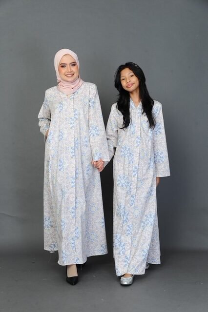 (ADULT) LAILA KEBAYA DRESS - PINK PEACH