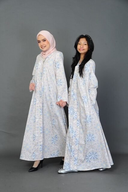 (ADULT) LAILA KEBAYA DRESS - PINK PEACH