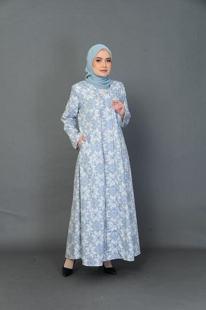 (ADULT) LAILA KEBAYA DRESS -BLUE