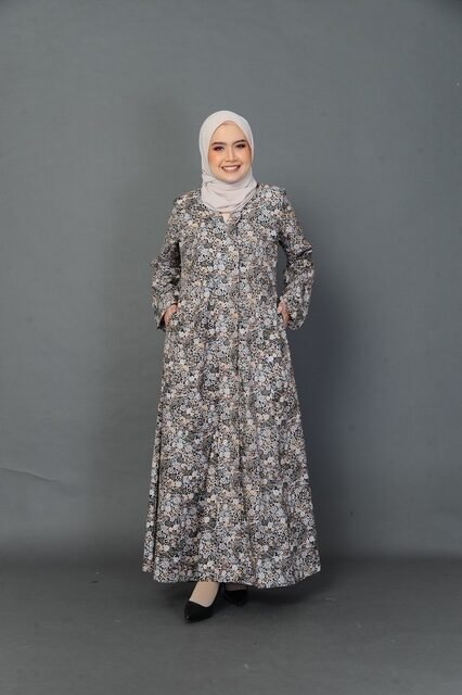 (ADULT) LAILA KEBAYA DRESS - BLACK
