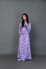 (KIDS) NELLY TOP & SKIRT -PURPLE BLOOM