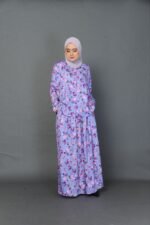 (ADULT) NELLY TOP & SKIRT -PURPLE BLOOM