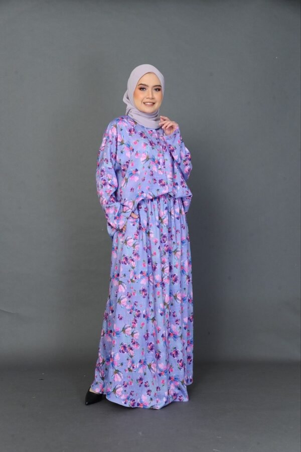 (ADULT) NELLY TOP & SKIRT -PURPLE BLOOM