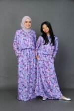 (ADULT) NELLY TOP & SKIRT -PURPLE BLOOM
