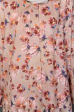 (ADULT) NELLY TOP & SKIRT -SANDY BROWN BLOOM