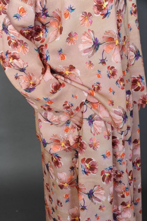 (ADULT) NELLY TOP & SKIRT -SANDY BROWN BLOOM
