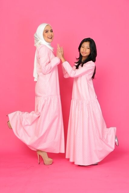 (KIDS) ELLIE DRESS -POLKA PINK