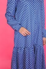 (ADULT) ELLIE DRESS - POLKA BLUE