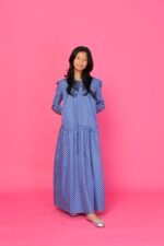 (KIDS) ELLIE DRESS -POLKA BLUE