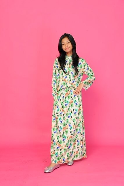 (KIDS) NELLY TOP & SKIRT - FOREST GREEN