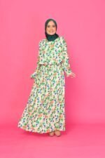 (ADULT) NELLY TOP & SKIRT -FOREST GREEN