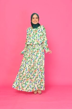 (ADULT) NELLY TOP & SKIRT -FOREST GREEN