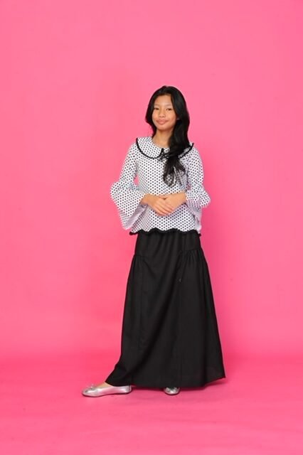 (KIDS) EMMA POLKA TOP & SKIRT