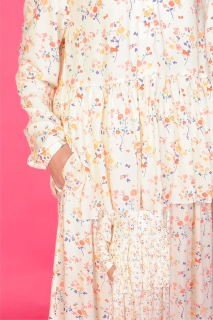 (ADULT) FIONA TOP & SKIRT - CREAM