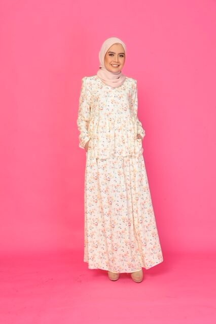 (ADULT) FIONA TOP & SKIRT - CREAM