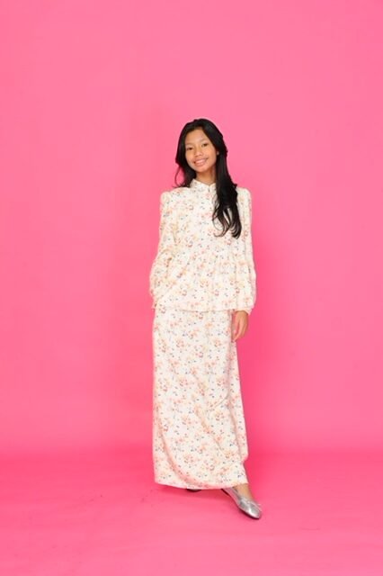 (KIDS) FIONA TOP & SKIRT - CREAM