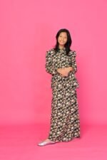(KIDS) FIONA TOP & SKIRT - BLACK