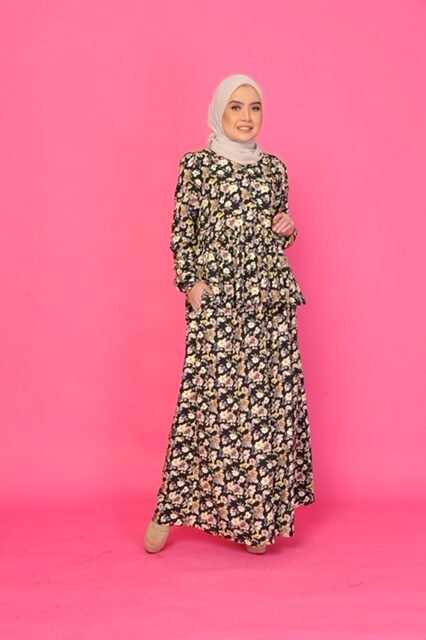 (ADULT) FIONA TOP & SKIRT - BLACK