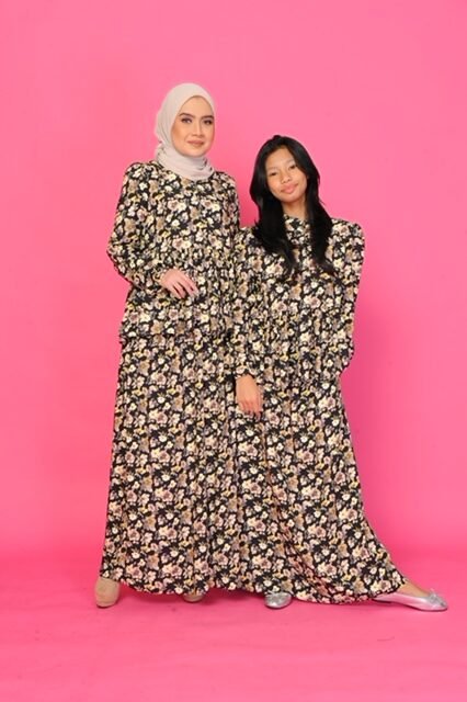 (KIDS) FIONA TOP & SKIRT - BLACK