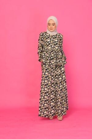 (ADULT) FIONA TOP & SKIRT - BLACK
