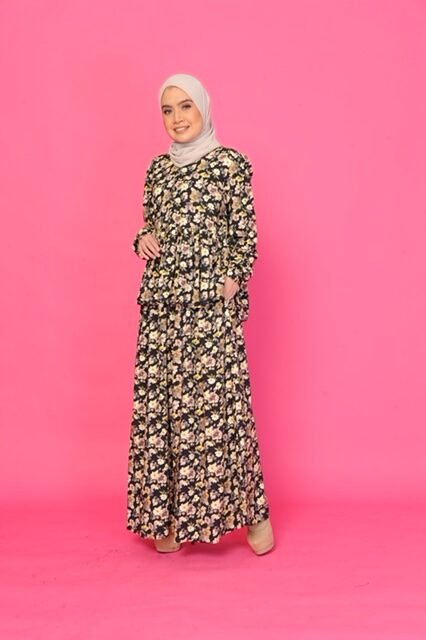 (ADULT) FIONA TOP & SKIRT - BLACK