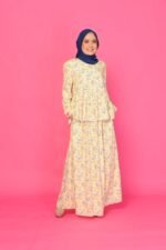 (ADULT) FIONA TOP & SKIRT - SOFT YELLOW