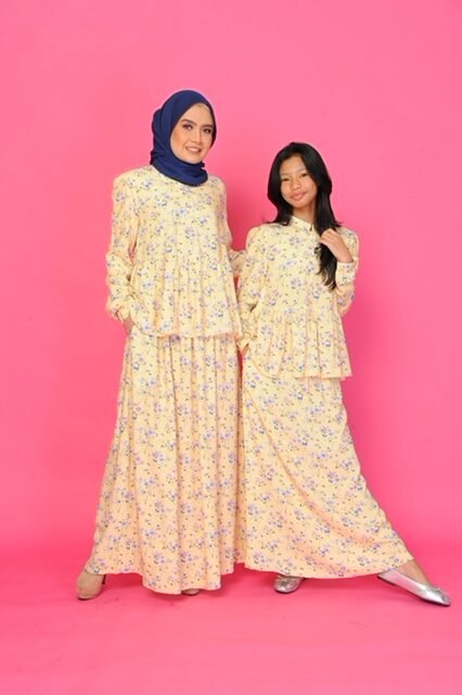 (ADULT) FIONA TOP & SKIRT - SOFT YELLOW