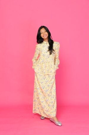 (KIDS) FIONA TOP & SKIRT - SOFT YELLOW