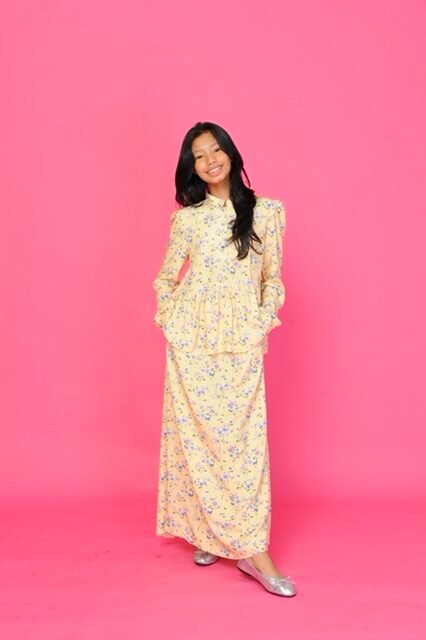 (KIDS) FIONA TOP & SKIRT - SOFT YELLOW